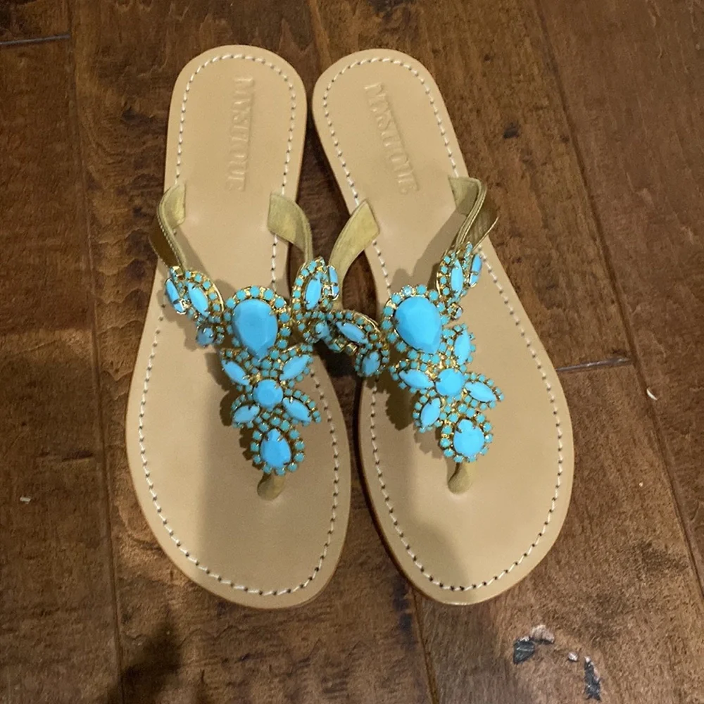 Mystique “San Diego” sandal turquoise - Picture 2 of 10
